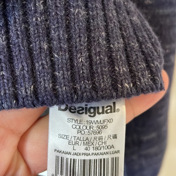 Desigual Cotton Top with wool texture effect SoCool! Brand new without tag large - Picture 9 of 9